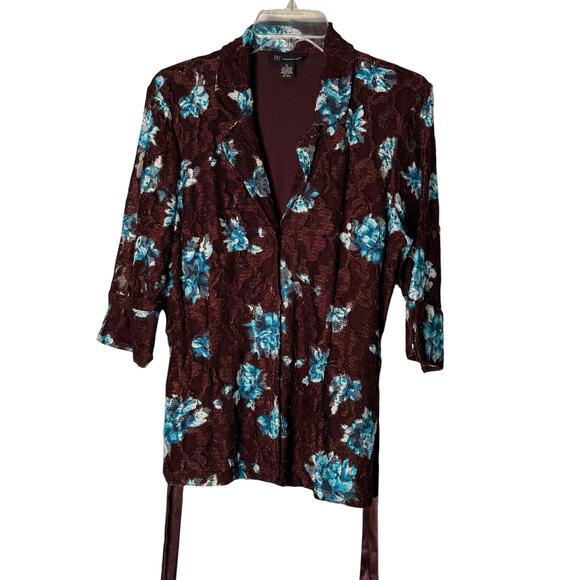 INC International Concepts Tops - INC International Concepts Lace Back Tie Blouse Button Front Women's Size XL